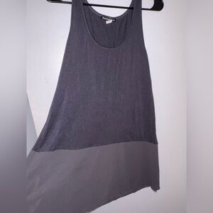 Elegant Charcoal Sleeveless Tank Top